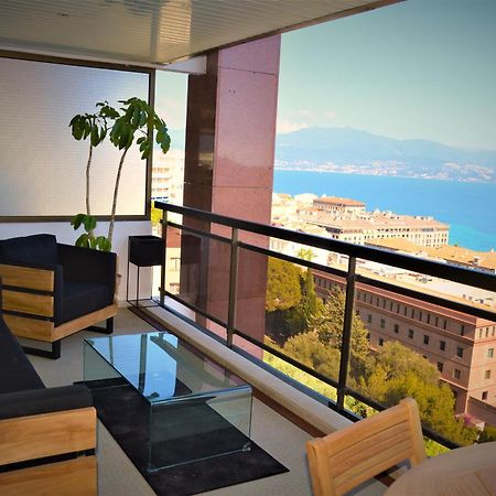 Grand T2 Standing Ajaccio Proche Centre Et Plages Vue Panoramique Parking Prive Exterior foto