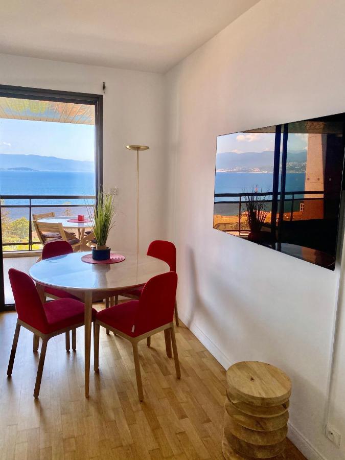 Grand T2 Standing Ajaccio Proche Centre Et Plages Vue Panoramique Parking Prive Exterior foto