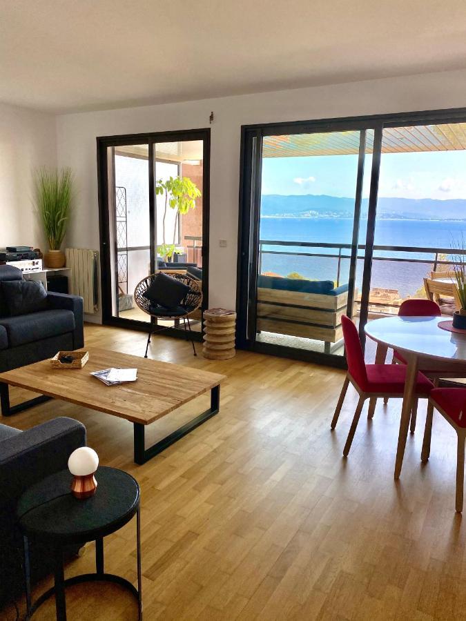 Grand T2 Standing Ajaccio Proche Centre Et Plages Vue Panoramique Parking Prive Exterior foto