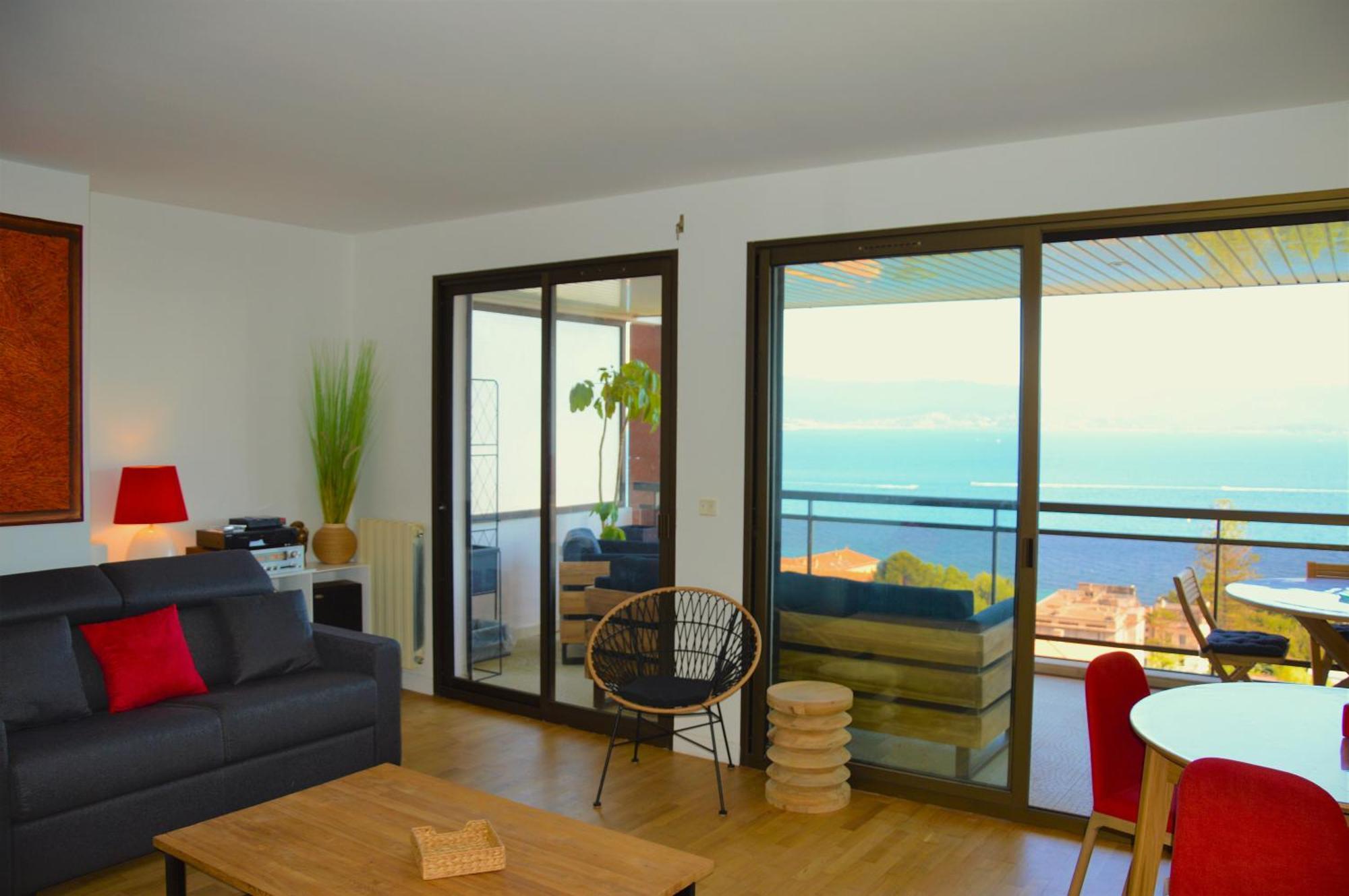 Grand T2 Standing Ajaccio Proche Centre Et Plages Vue Panoramique Parking Prive Exterior foto